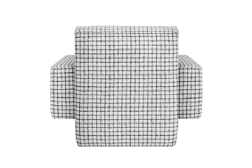 Fauteuil lounge Hunk avec accoudoirs - Checkered black/white - Hem