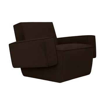Fauteuil lounge Hunk avec accoudoirs - Chocolate - Hem