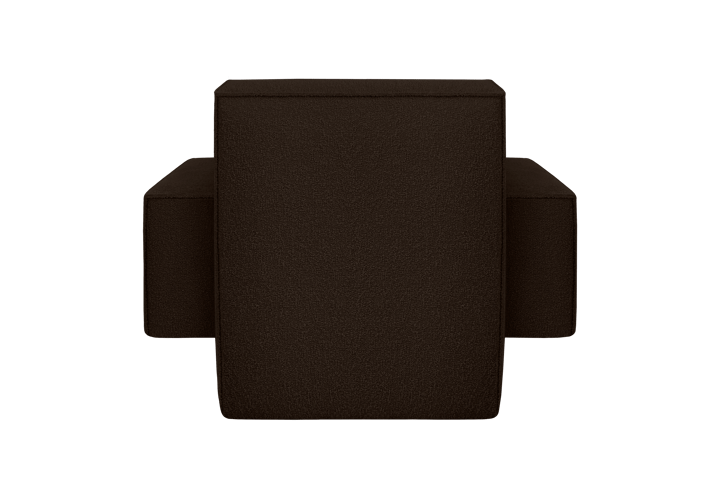 Fauteuil lounge Hunk avec accoudoirs, Chocolate Hem
