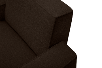 Fauteuil lounge Hunk avec accoudoirs - Chocolate - Hem