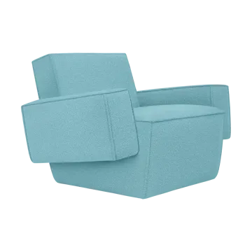 Fauteuil lounge Hunk avec accoudoirs - Icicle - Hem
