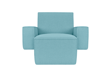 Fauteuil lounge Hunk avec accoudoirs - Icicle - Hem