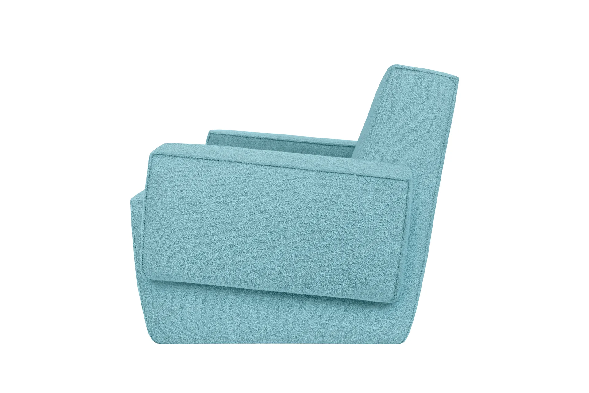 Fauteuil lounge Hunk avec accoudoirs, Icicle Hem