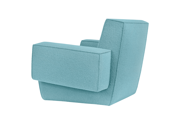 Fauteuil lounge Hunk avec accoudoirs, Icicle Hem