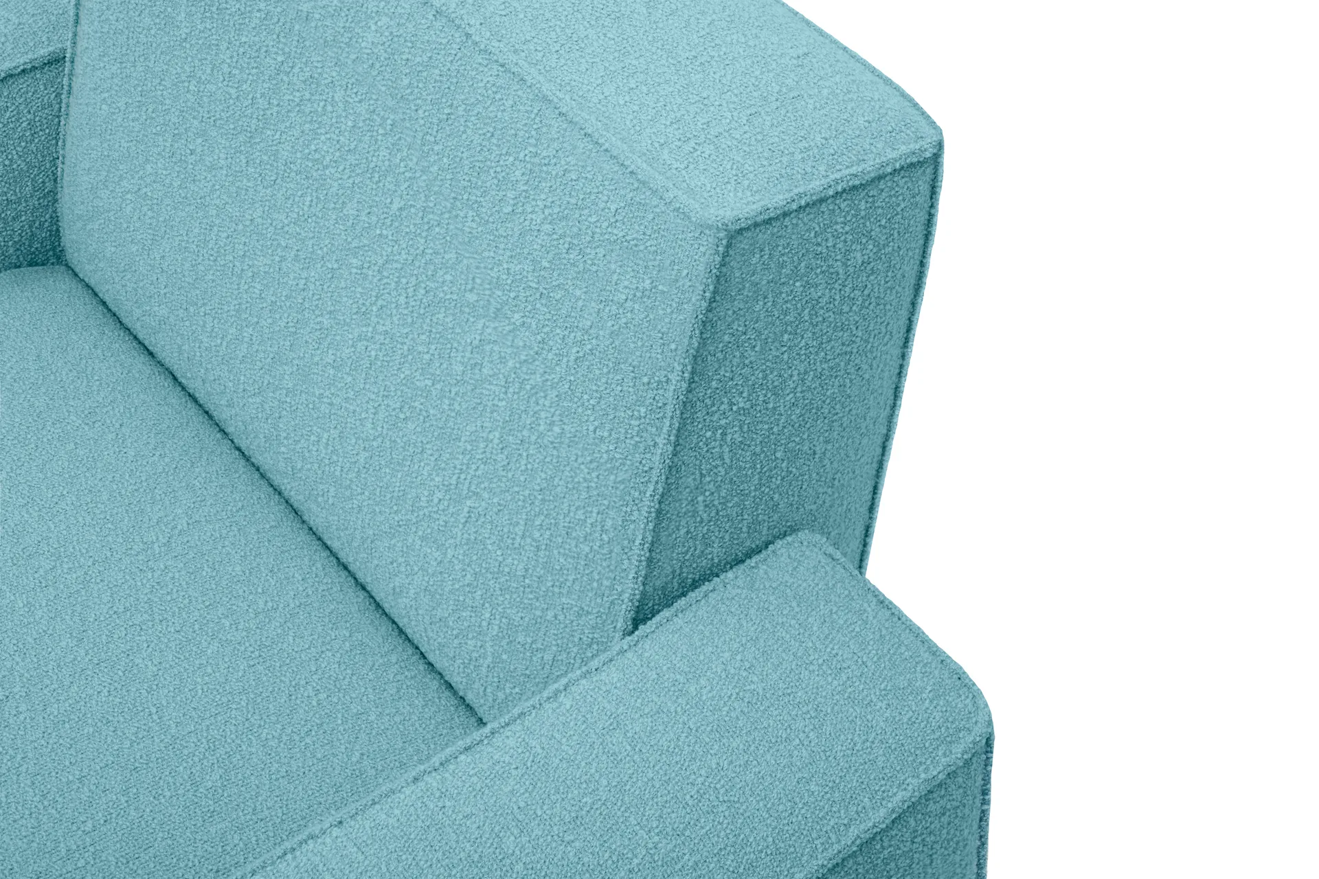 Fauteuil lounge Hunk avec accoudoirs, Icicle Hem