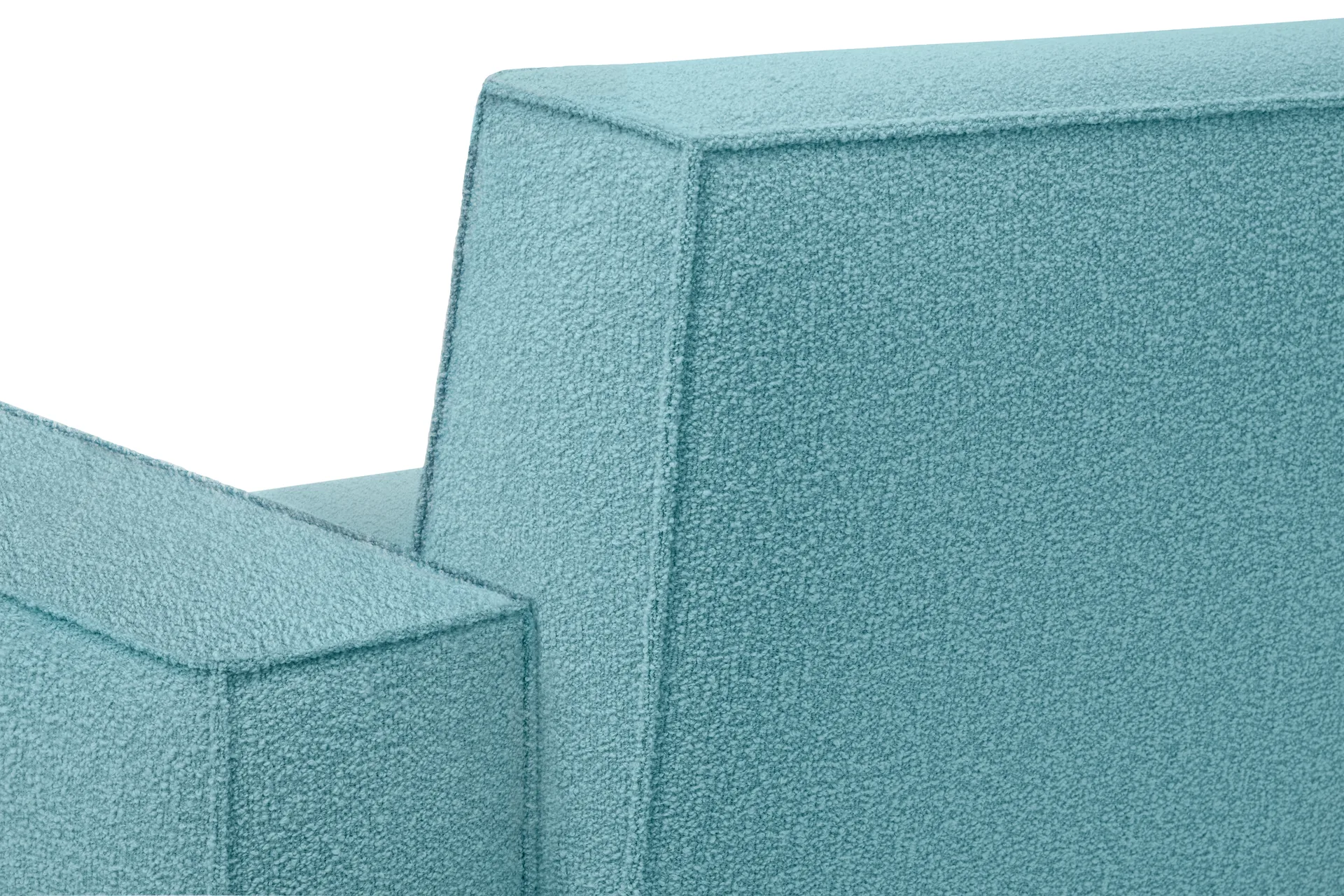 Fauteuil lounge Hunk avec accoudoirs, Icicle Hem