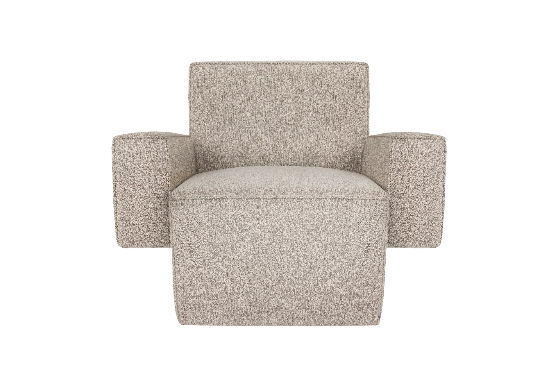 Fauteuil lounge Hunk avec accoudoirs, Swan Hem