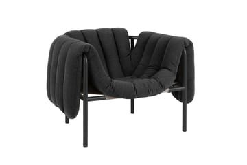 Fauteuil lounge Puffy - Anthracite-black grey - Hem