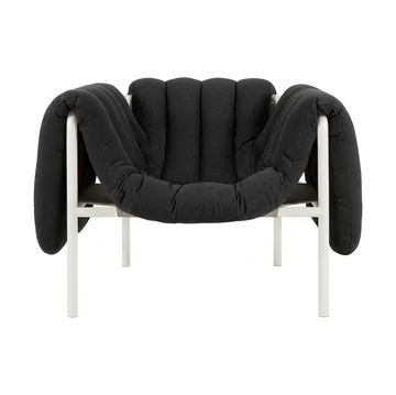 Fauteuil lounge Puffy - Anthracite-cream - Hem