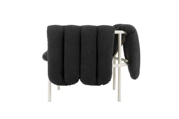 Fauteuil lounge Puffy - Anthracite-cream - Hem