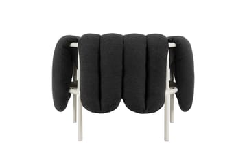Fauteuil lounge Puffy - Anthracite-cream - Hem