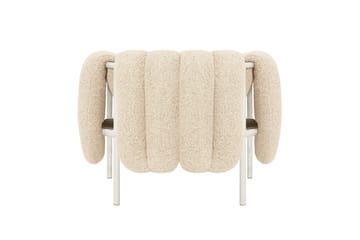 Fauteuil lounge Puffy - Eggshell-cream - Hem
