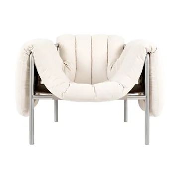 Fauteuil lounge Puffy - Natural-acier inoxydable - Hem