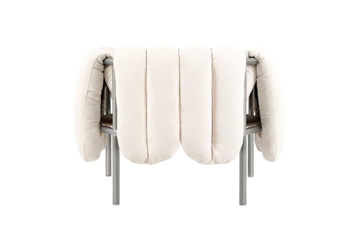 Fauteuil lounge Puffy, Natural-acier inoxydable Hem