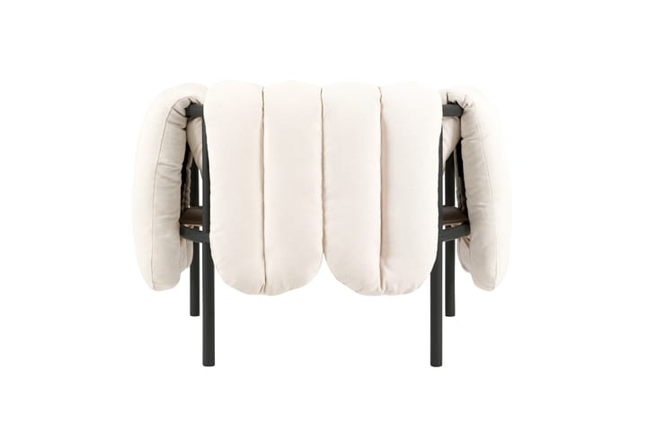 Fauteuil lounge Puffy, Natural-black grey Hem