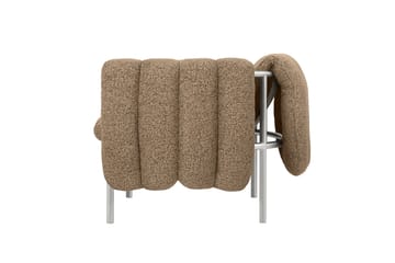 Fauteuil lounge Puffy - Sawdust-acier inoxydable - Hem