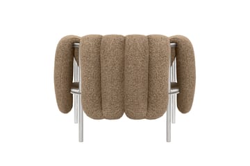 Fauteuil lounge Puffy - Sawdust-acier inoxydable - Hem