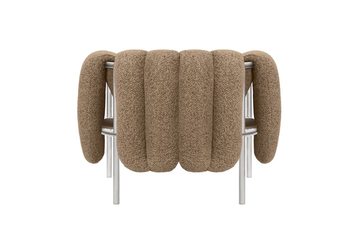 Fauteuil lounge Puffy, Sawdust-acier inoxydable Hem