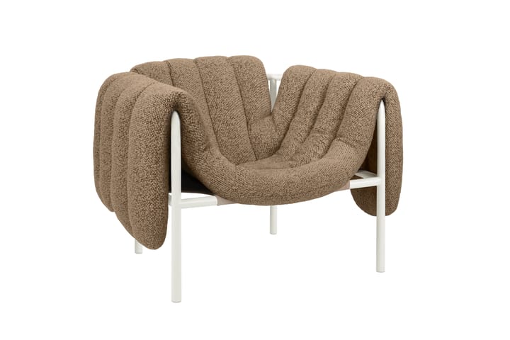 Fauteuil lounge Puffy, Sawdust-cream Hem