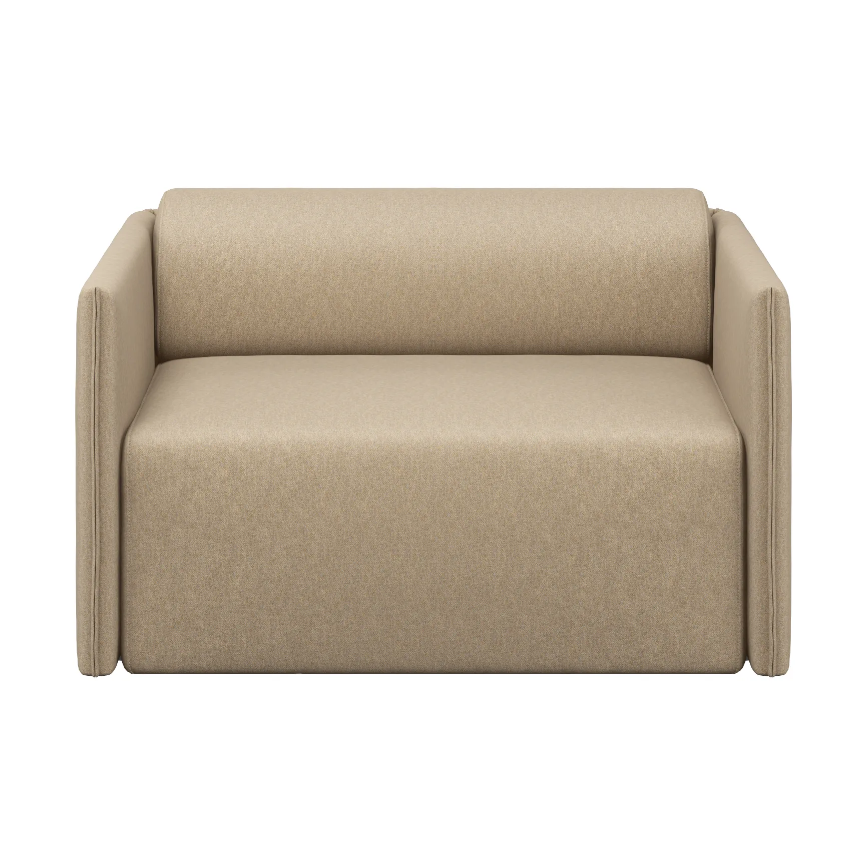 Fauteuil Palo Block Single-seater Low, Beige Hem