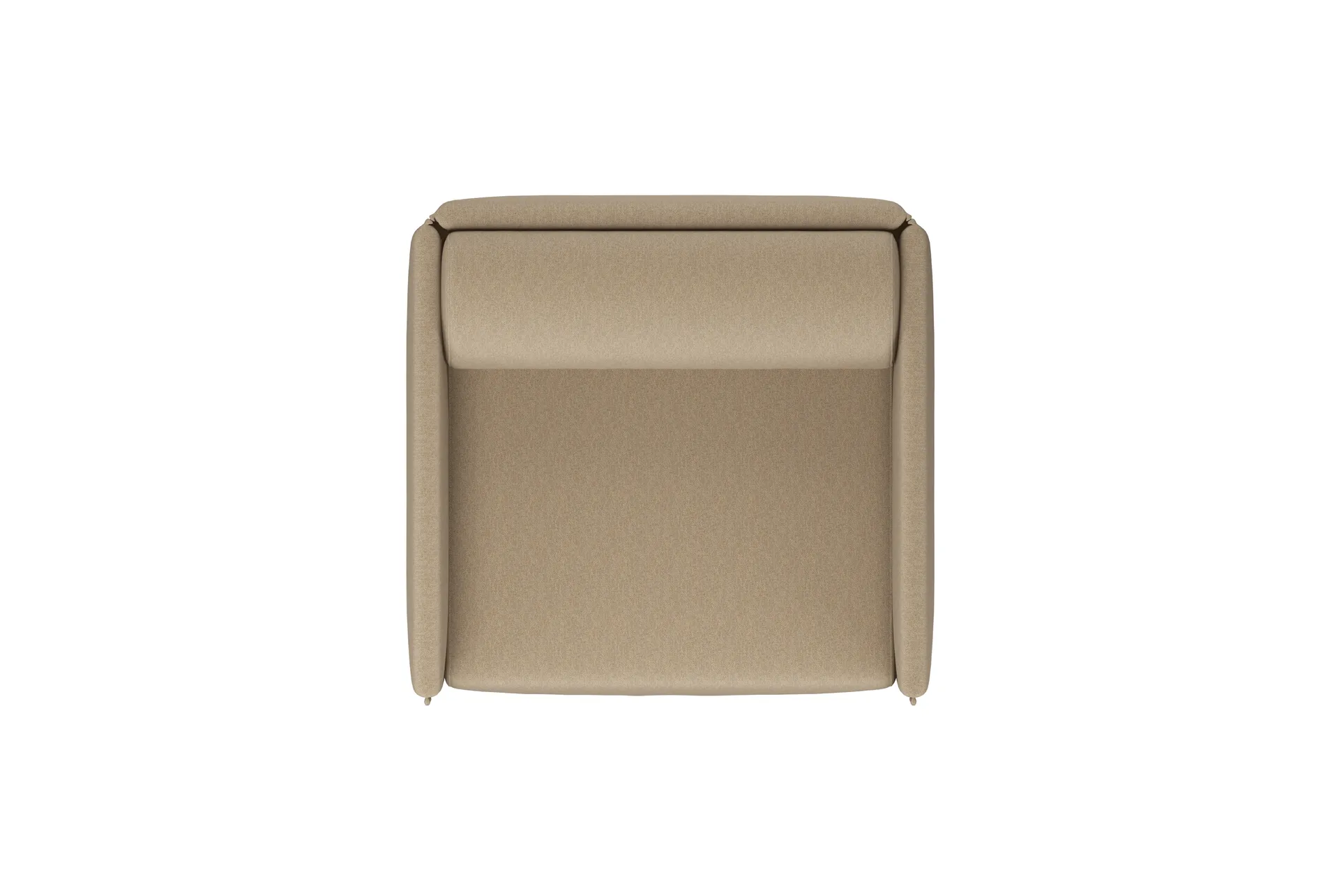 Fauteuil Palo Block Single-seater Low, Beige Hem