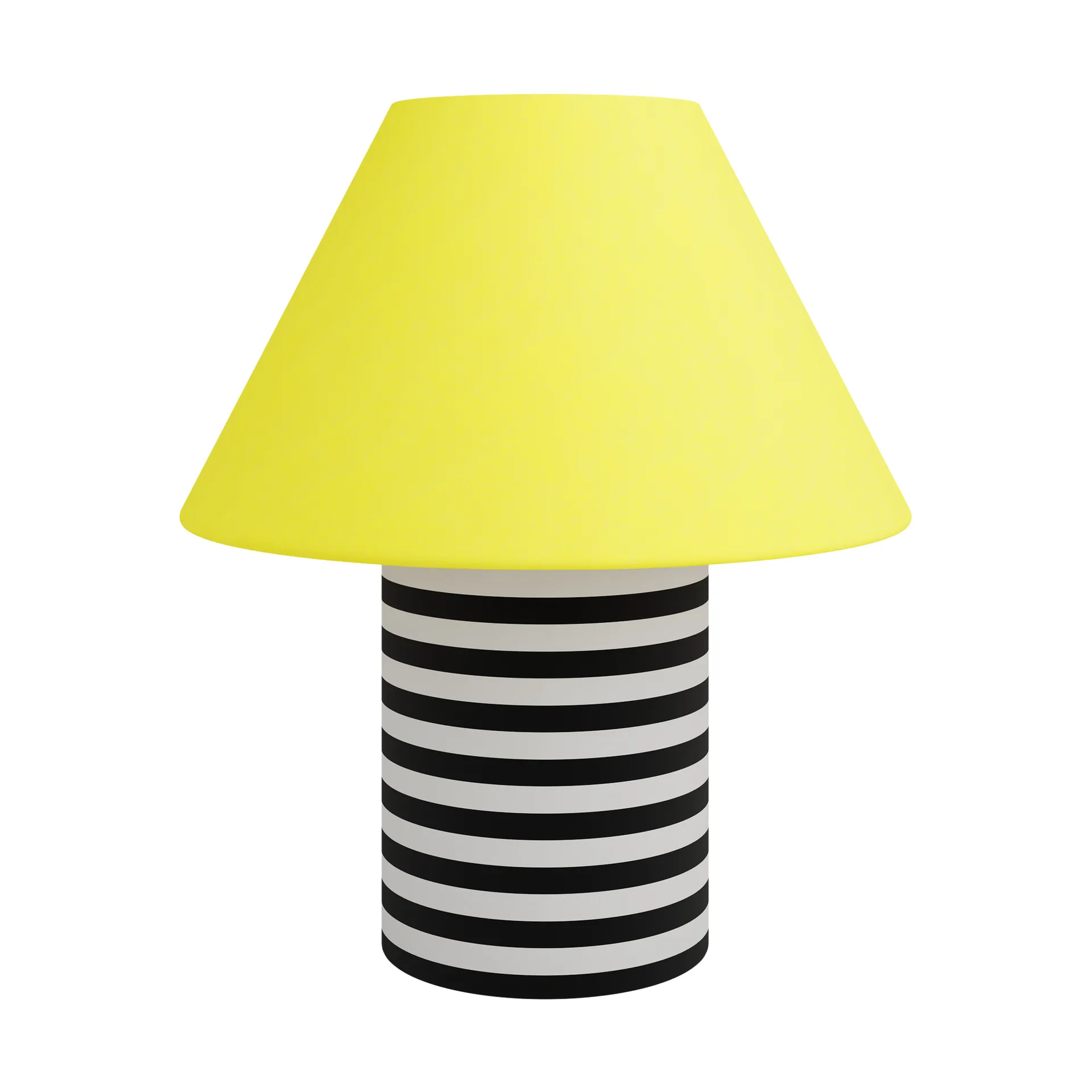 Lampe de table Toto Large 64 cm, Wax yellow-black & white stripes Hem
