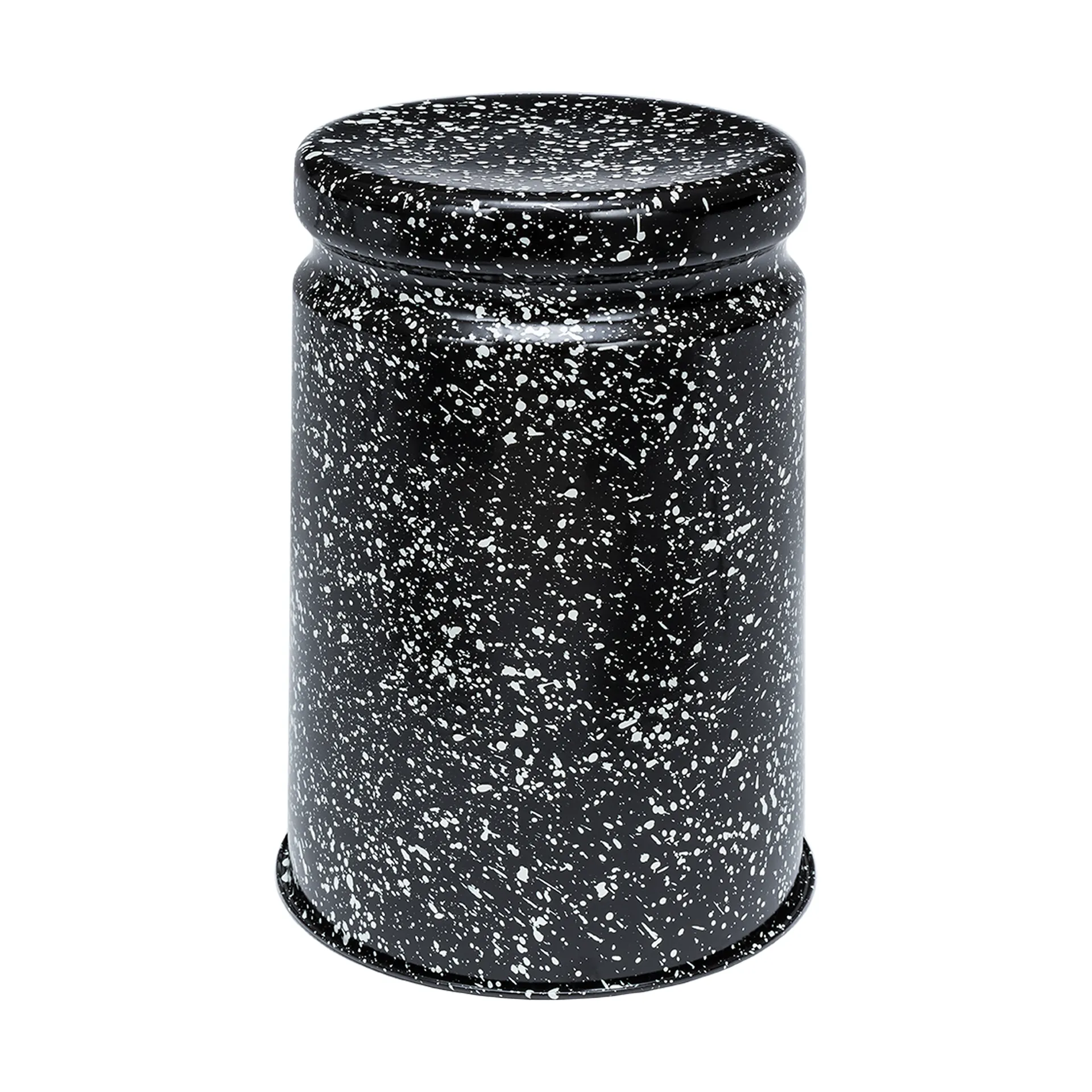 Last tabouret rond Ø32x44 cm, Black-white splatter Hem