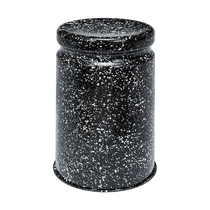 Last tabouret rond Ø32x44 cm - Black-white splatter - Hem
