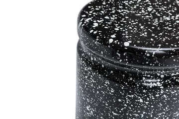 Last tabouret rond Ø32x44 cm - Black-white splatter - Hem