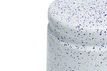 Last tabouret rond Ø32x44 cm - White-blue splatter - Hem