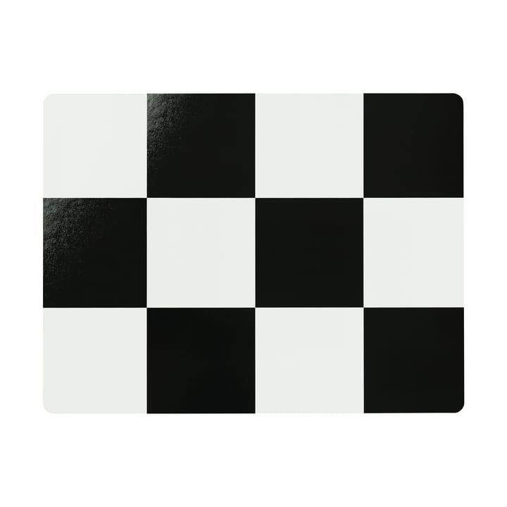 Lot de 2 sets de table Check 30x40 cm - Cream-black - Hem