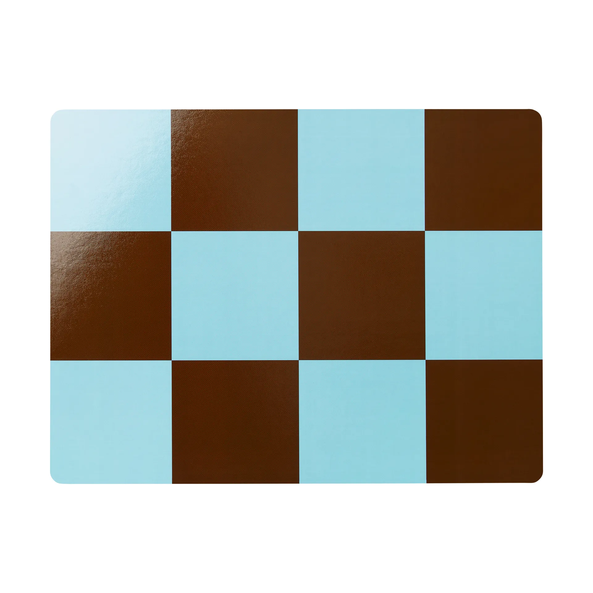 Lot de 2 sets de table Check 30x40 cm, Light blue-chocolate Hem