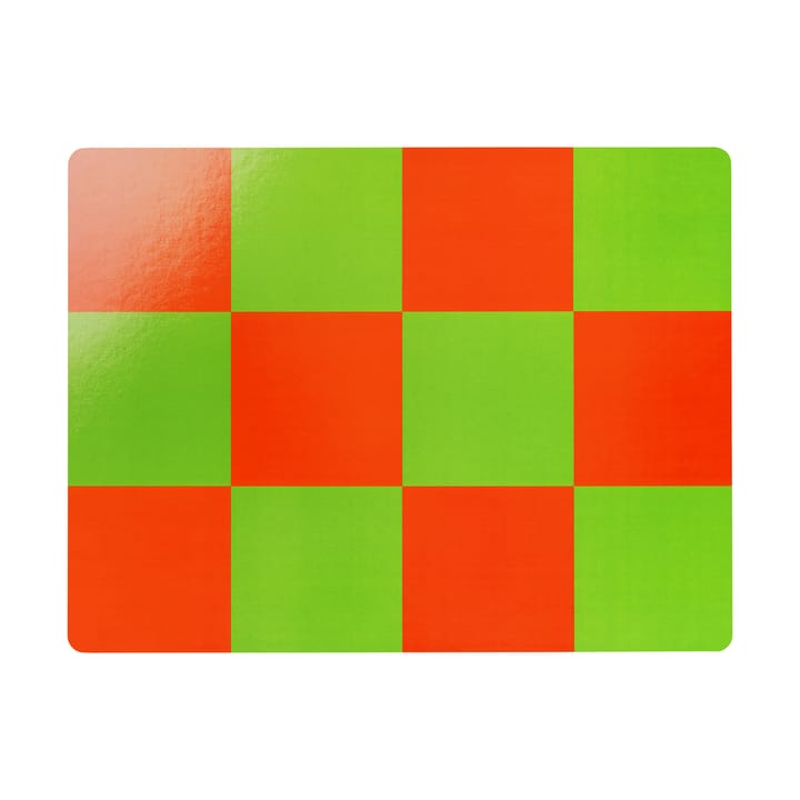 Lot de 2 sets de table Check 30x40 cm - Red-green - Hem