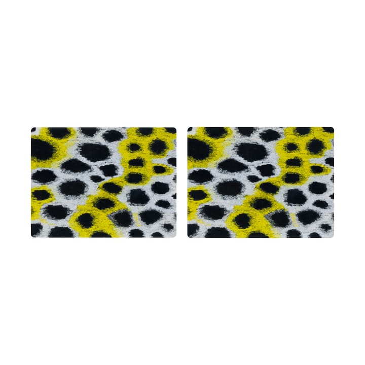Lot de 2 sets de table Monster 30x40 cm - White-yellow-black - Hem