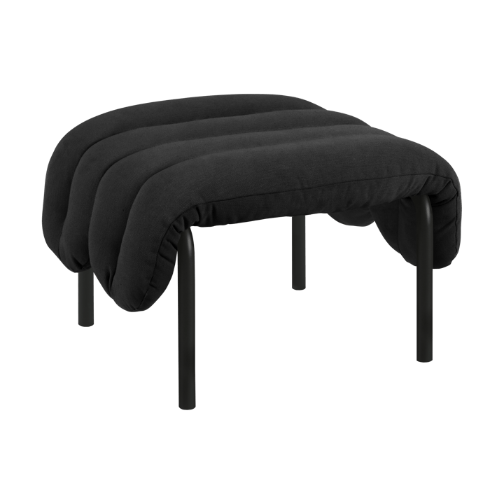 Ottomane Puffy 58x67 cm - Anthracite-black grey - Hem