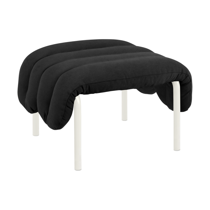 Ottomane Puffy 58x67 cm - Anthracite-cream - Hem