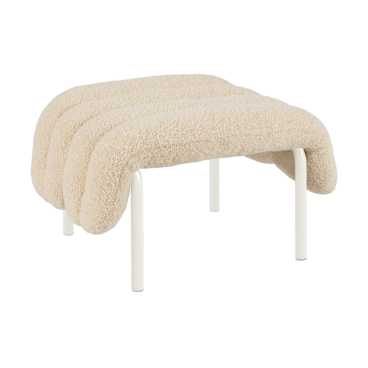 Ottomane Puffy 58x67 cm - Eggshell-cream - Hem