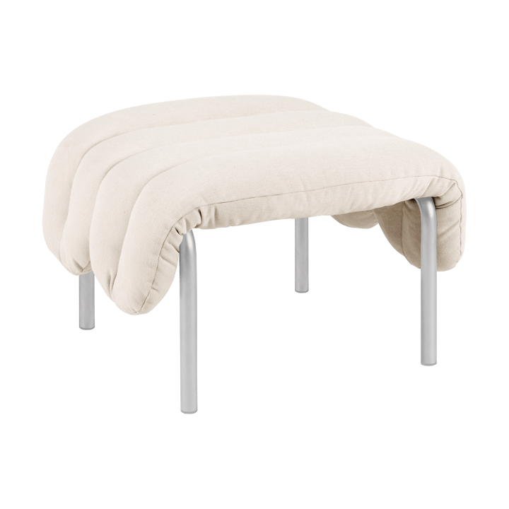 Ottomane Puffy 58x67 cm - Natural-acier inoxydable - Hem