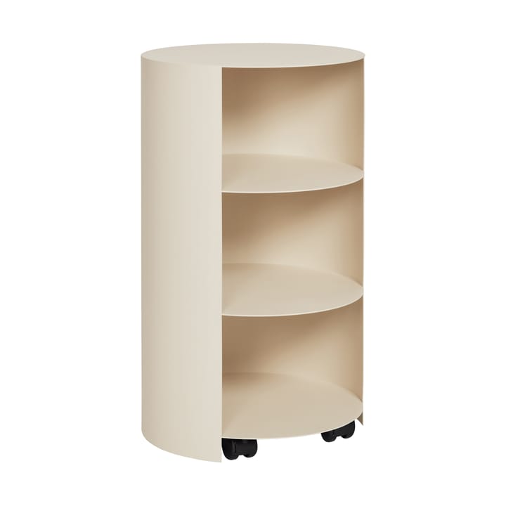 Piédestal Hide Ø38x68 cm - Light ivory textured - Hem