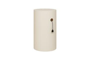 Piédestal Hide Ø38x68 cm - Light ivory textured - Hem
