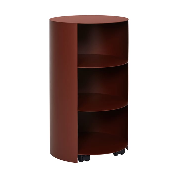 Piédestal Hide Ø38x68 cm - Red brown textured - Hem
