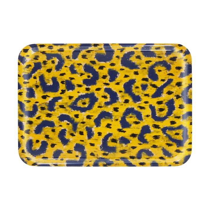 Plateau Monster Medium 37x53 cm - Ochre yellow-grey-black - Hem