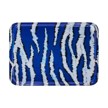 Plateau Monster Medium 37x53 cm - Ultramarine blue-white - Hem