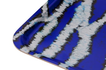 Plateau Monster Medium 37x53 cm - Ultramarine blue-white - Hem