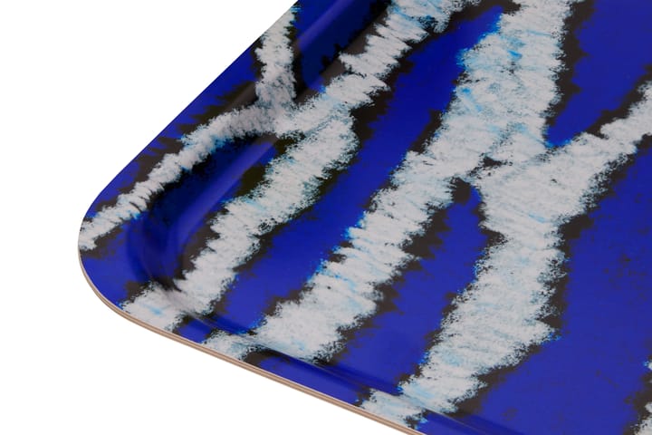 Plateau Monster Medium 37x53 cm, Ultramarine blue-white Hem