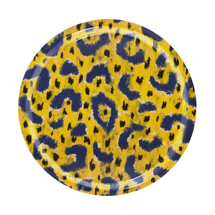 Plateau Monster Medium Ø49 cm - Ochre yellow-grey-black - Hem