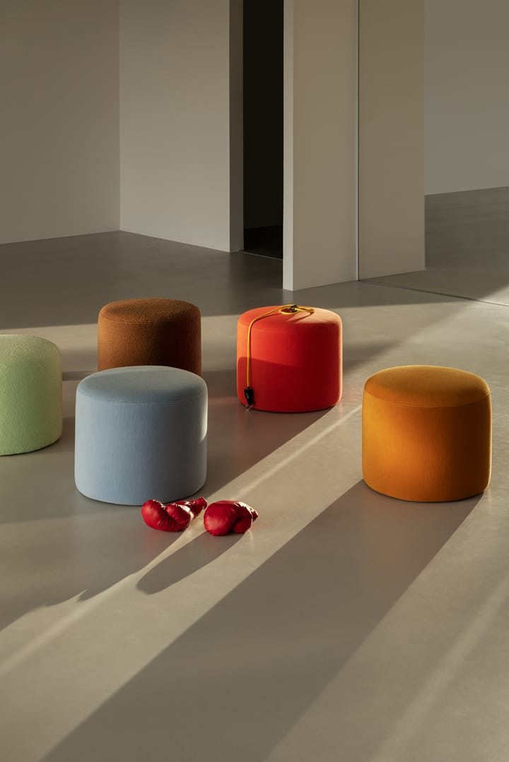 Pouf Bon Ø50x41 cm, Eggshell Hem