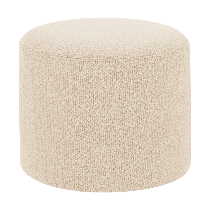 Pouf Bon Ø50x41 cm - Eggshell - Hem