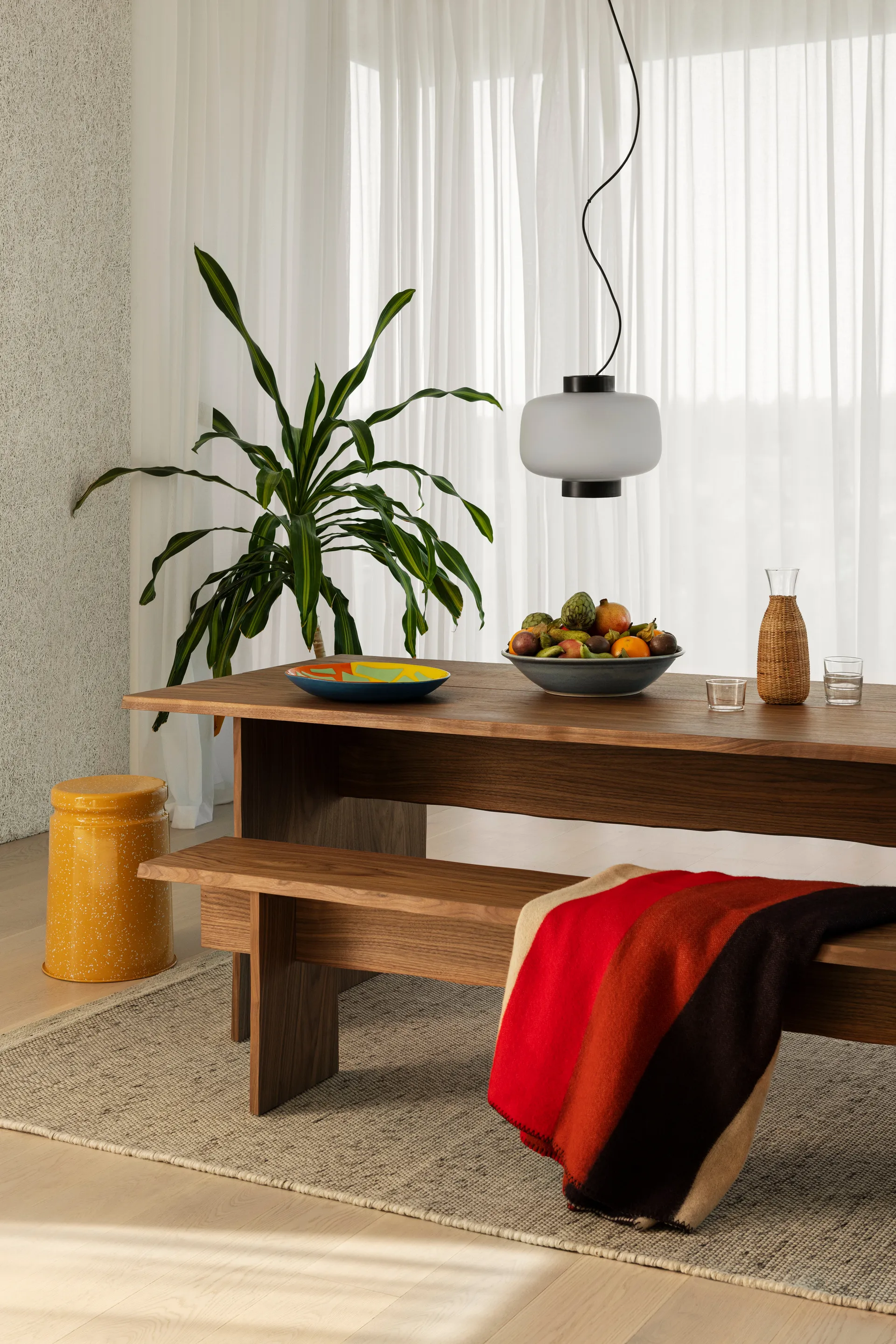 Table à manger Bookmatch 220 cm, Noyer Hem