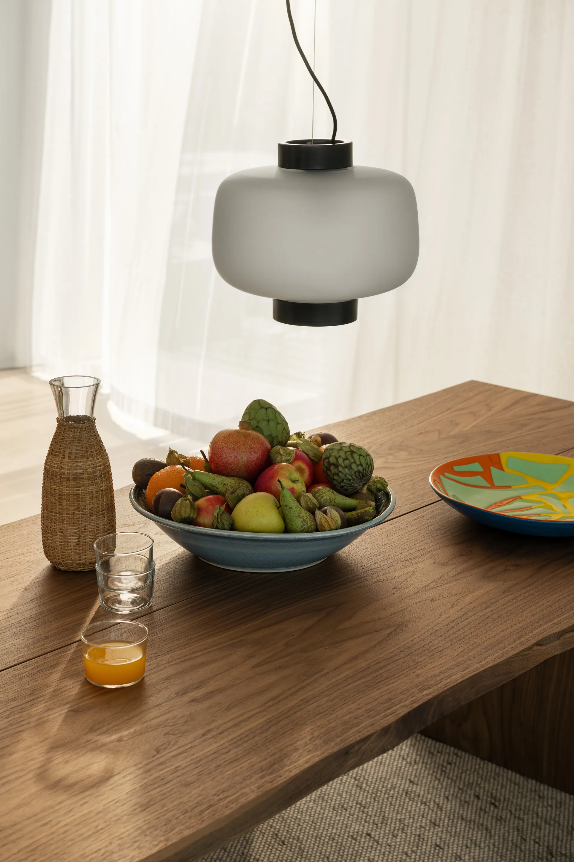 Table à manger Bookmatch avec bancs 220 cm, Noyer Hem